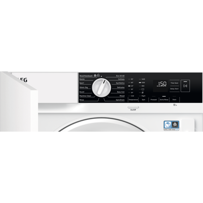 AEG - 8 kg washing machine - LFX6G8434BI