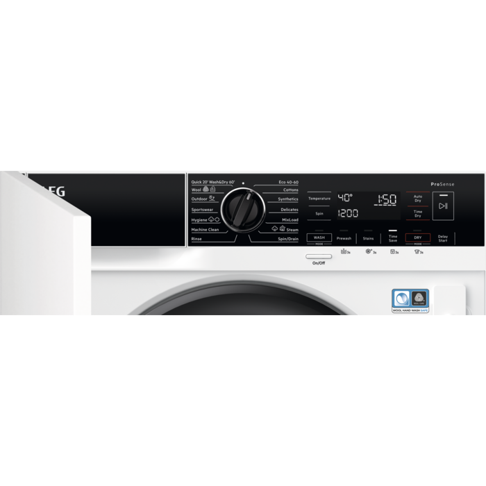 AEG - Integrated washer dryer - L7WC84636BI