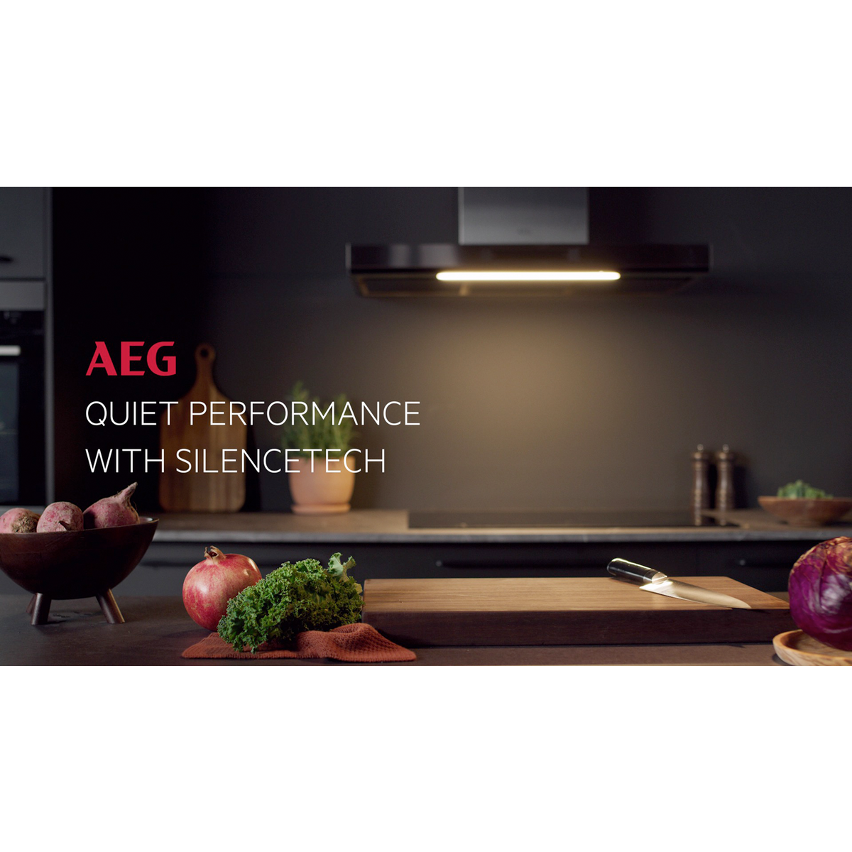 AEG - Black cooker hood - DVE5671HR
