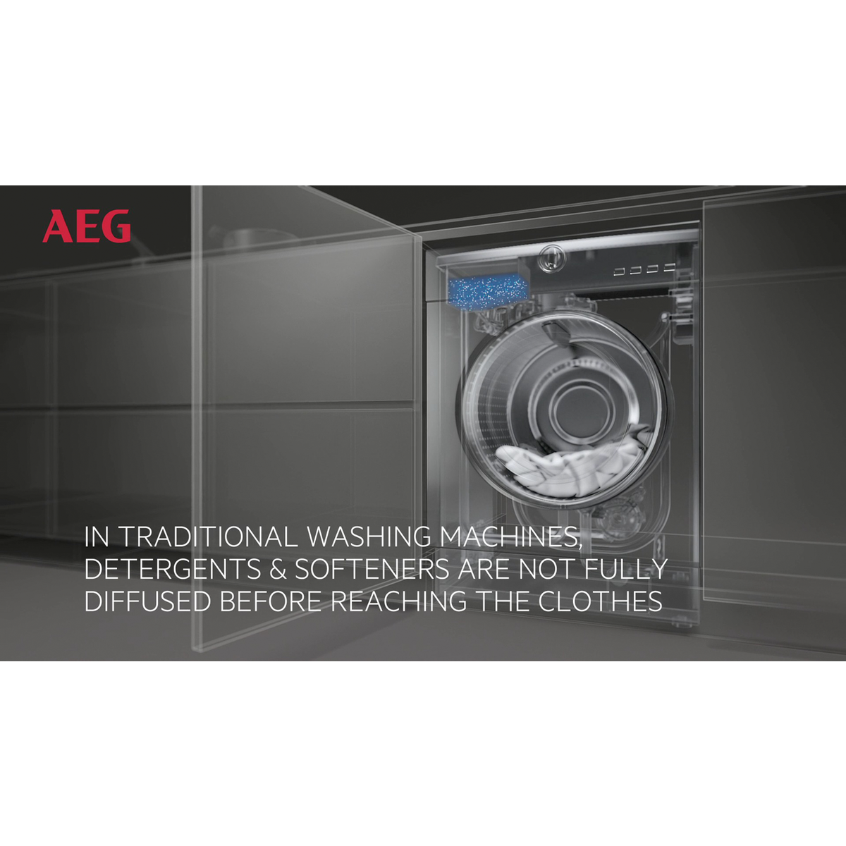 AEG - 8 kg washing machine - LF8E8436BI