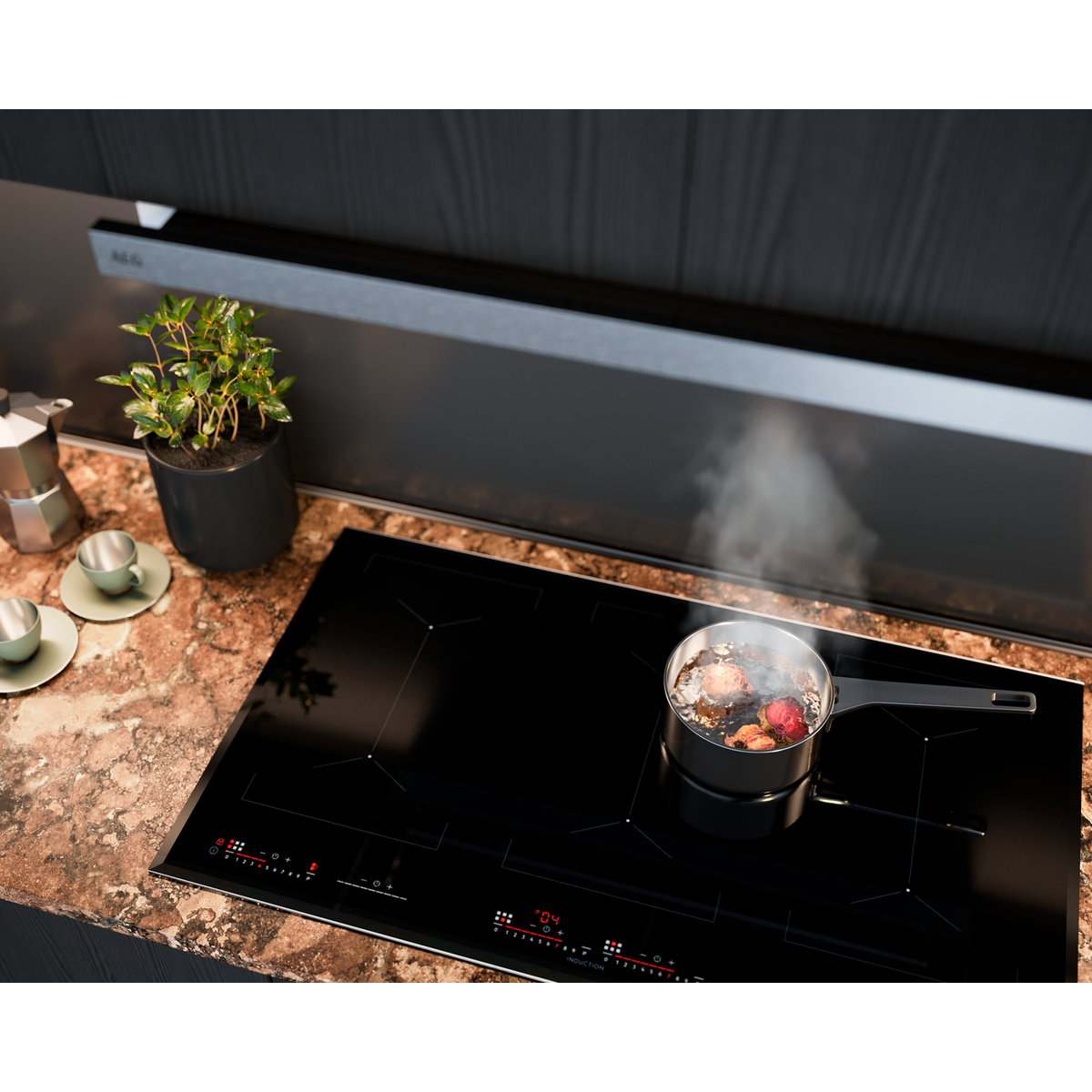 AEG - Black cooker hood - DVE5971HR