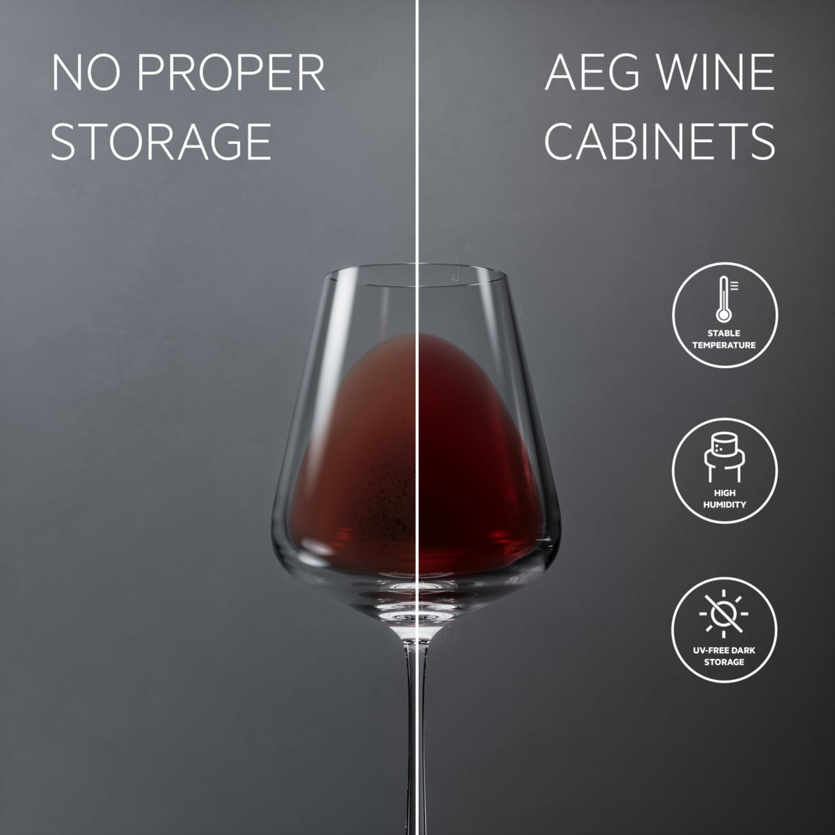 AEG - Wine cooler - AWUS020B5B