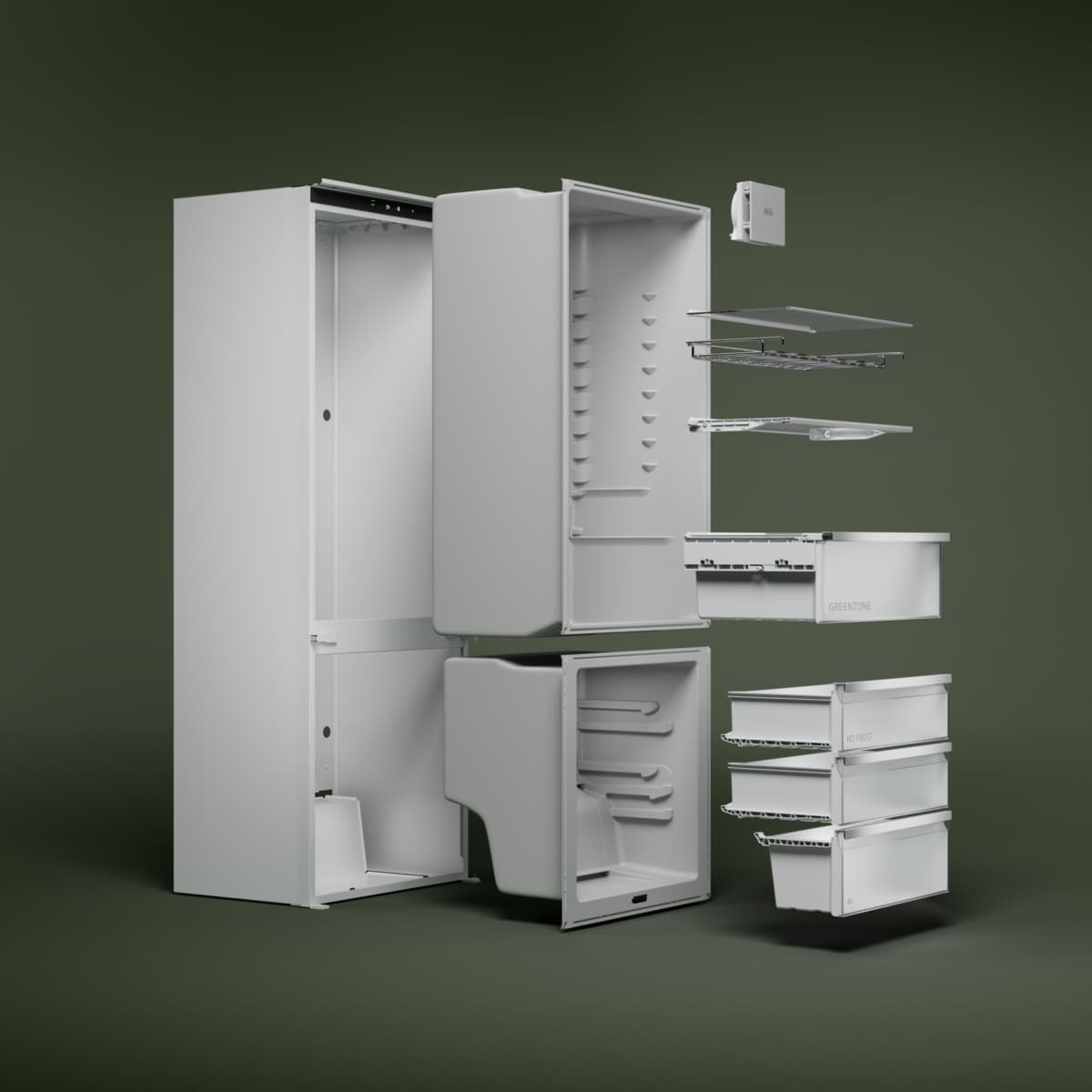 AEG - Integrated fridge freezer - NSC7G752ES