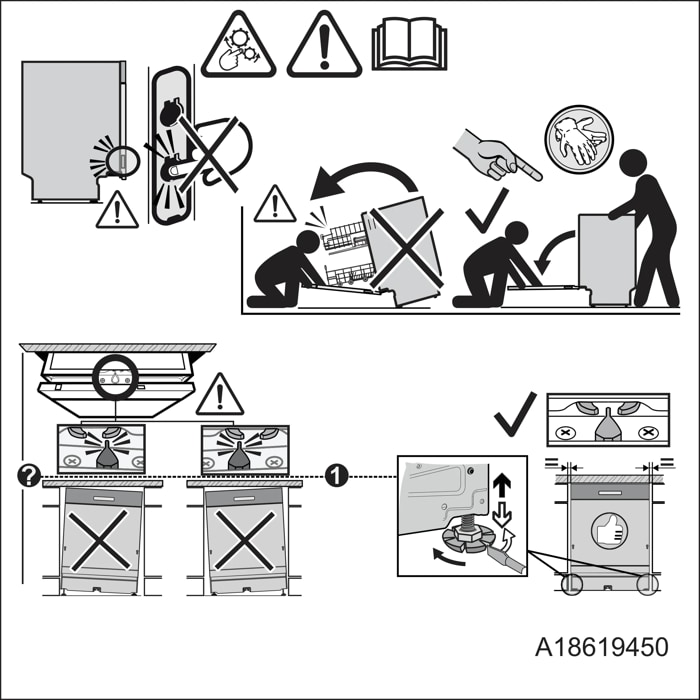 Anti tilting instructions
