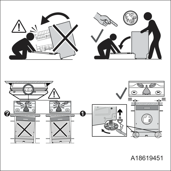 Anti tilting instructions